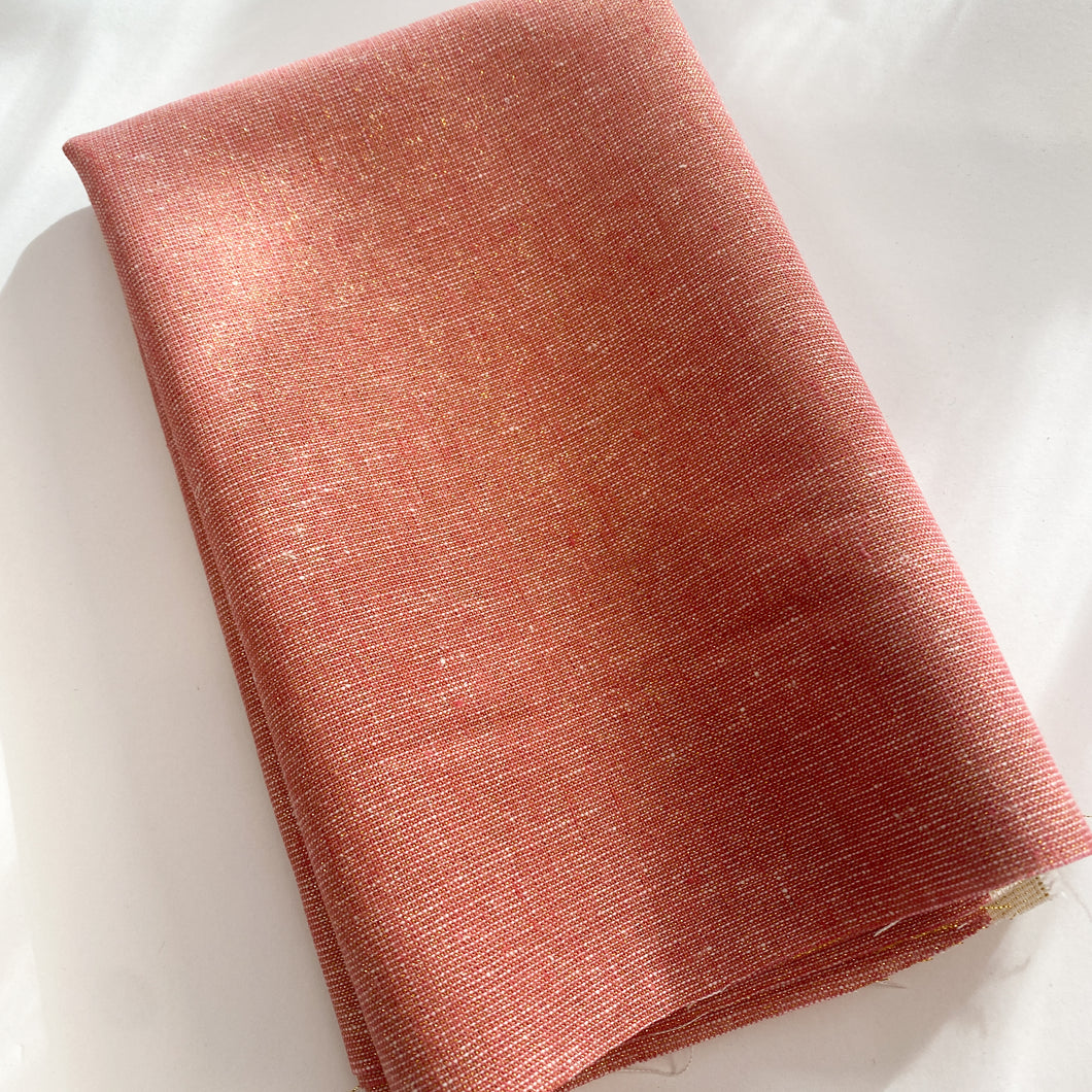 Essex Yarn-dyed Linen | Metallic | Dusty Rose
