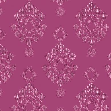 Diamant print on a fuschia background.