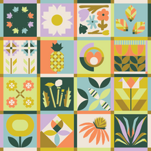 Load image into Gallery viewer, The Modern Botanical Sampler | Main Cover Quilt | PREORDER
