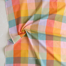 Load image into Gallery viewer, Rainbow Plaid fabric from Lumiere Collection by Fableism Supply Co. Available at globalfibershop.com.
