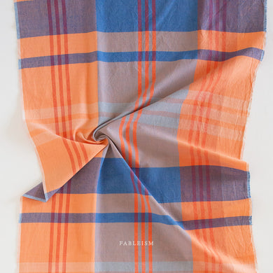 When you think light and cheery, think Lumiere. Fableism Supply Co.'s  brand new wide-width 100% cotton collection with rainbows galore. Made with the apparel sewist in mind, they created these sunshiny cottons in a sweeping bouquet of prismatic rainbow color. Go bold or go retro! These wide width plaids and checkers will make for dazzling pieces. Available at globalifbershop.com.