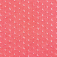 Pink fabric with small white bird pattern