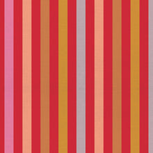 Load image into Gallery viewer, Striped pattern with vertical red, orange, and gray stripes on a red background
