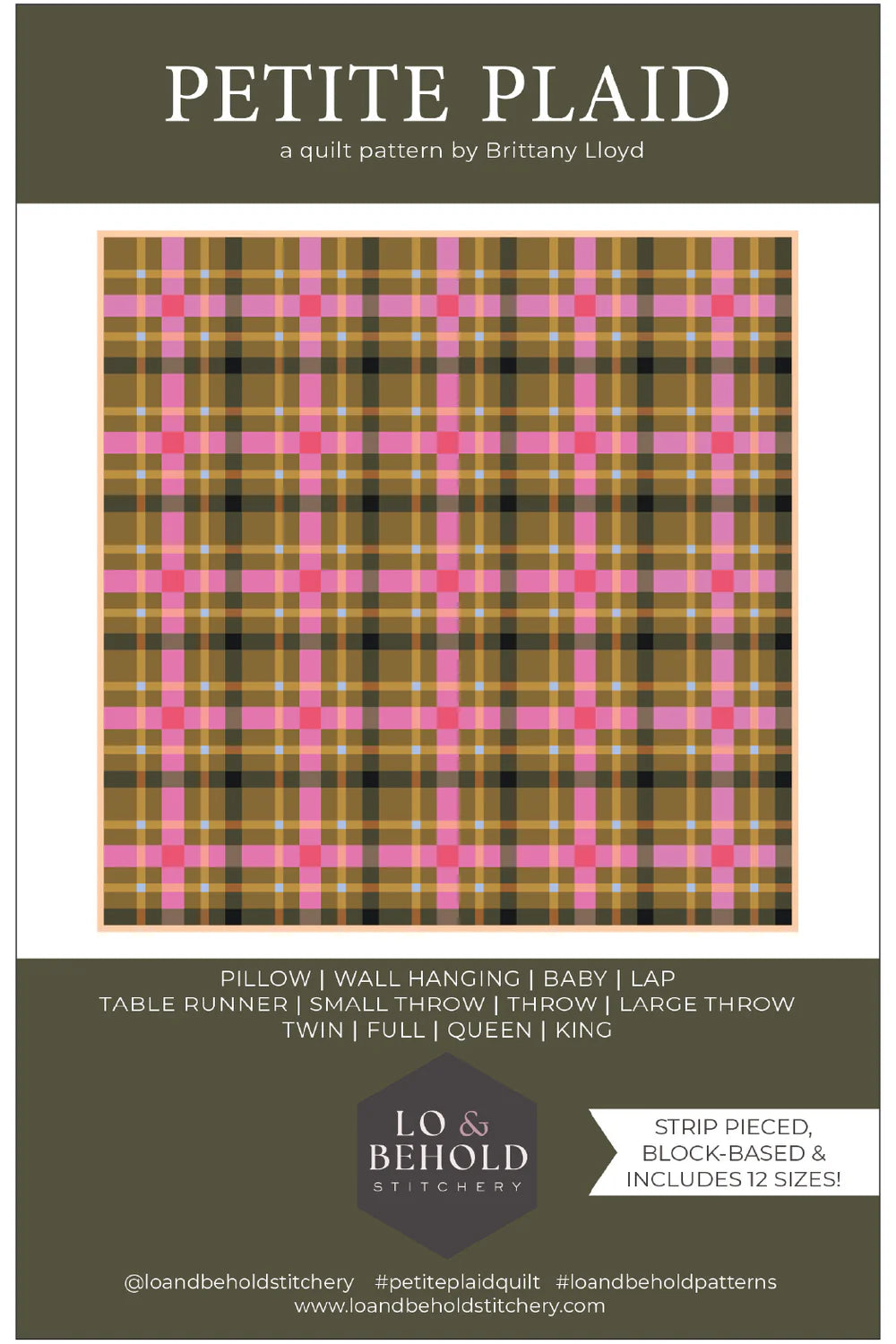 Petite Plaid Pattern - by Brittany Lloyd for Lo & Behold Stitchery | Paper Pattern