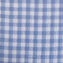 Load image into Gallery viewer, The Queen of Hearts has arrived and she’s got 14 beautiful new heart ginghams and dobby hearts in the most wearable colors! For the first time ever, at 55” wide, these whimsical cottons are perfect for Valentines apparel fabrics and also still the 100% cotton our quilters and crafters have come to love. Available at globalfibershop.com.
