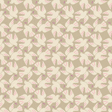 Load image into Gallery viewer, Pattern of white doves with pink wings on a beige background
