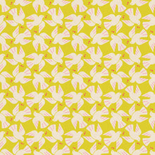 Load image into Gallery viewer, Pattern of white doves with red berries on a green background
