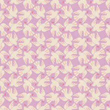 Load image into Gallery viewer, Pattern of white doves with red berries on a purple background
