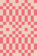 Checkered pattern with pink and beige squares