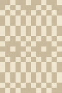 Checkered pattern with alternating light and dark squares on a beige background