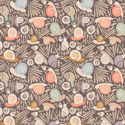 Slow Summer by Suzy Quilts for Art Gallery Fabrics whispers a calming essence of watercolors swirling into existence, and the soft pastel hues of peach lavender, sky blue, and mellow green evoke the dreamlike quality of those long summer days where time itself seems to slow its pace. Available at globalfiberhops.com.