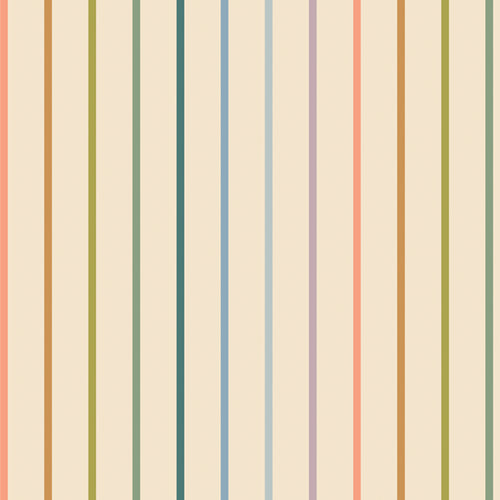 Slow Summer by Suzy Quilts for Art Gallery Fabrics whispers a calming essence of watercolors swirling into existence, and the soft pastel hues of peach lavender, sky blue, and mellow green evoke the dreamlike quality of those long summer days where time itself seems to slow its pace. Available at globalfiberhops.com.