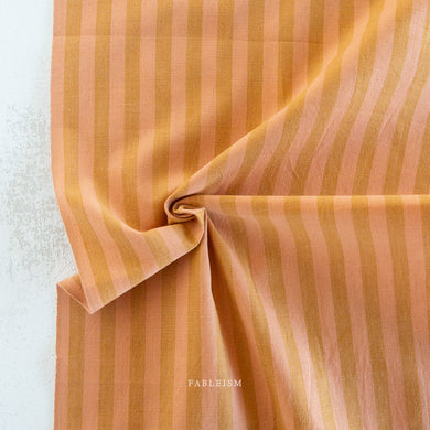 Sun Stripes, our latest two color cotton stripe fabric collection featuring an array of dazzling colors plucked from our earthy palette. From Fableism Supply Co. available at globalfibershop.com.