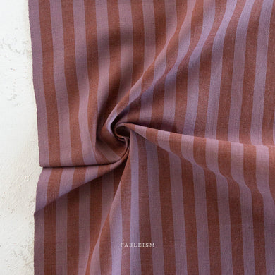 Sun Stripes, our latest two color cotton stripe fabric collection featuring an array of dazzling colors plucked from our earthy palette. From Fableism Supply Co. available at globalfibershop.com.