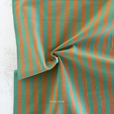 Sun Stripes, our latest two color cotton stripe fabric collection featuring an array of dazzling colors plucked from our earthy palette. From Fableism Supply Co. available at globalfibershop.com.