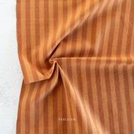 Sun Stripes, our latest two color cotton stripe fabric collection featuring an array of dazzling colors plucked from our earthy palette. From Fableism Supply Co. available at globalfibershop.com.