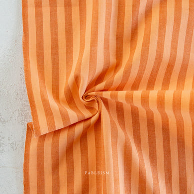 Sun Stripes, our latest two color cotton stripe fabric collection featuring an array of dazzling colors plucked from our earthy palette. From Fableism Supply Co. available at globalfibershop.com.
