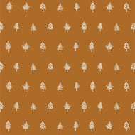Inspired by a dazzling woodland trail, the magic of the forest lives at the heart of Timberline. Earthy hues of ochre, rust and rich spruce create a captivating landscape with abundant wildlife, majestic evergreen trees and tiny treasures hidden in the underbrush. Available at globalfibershop.com.