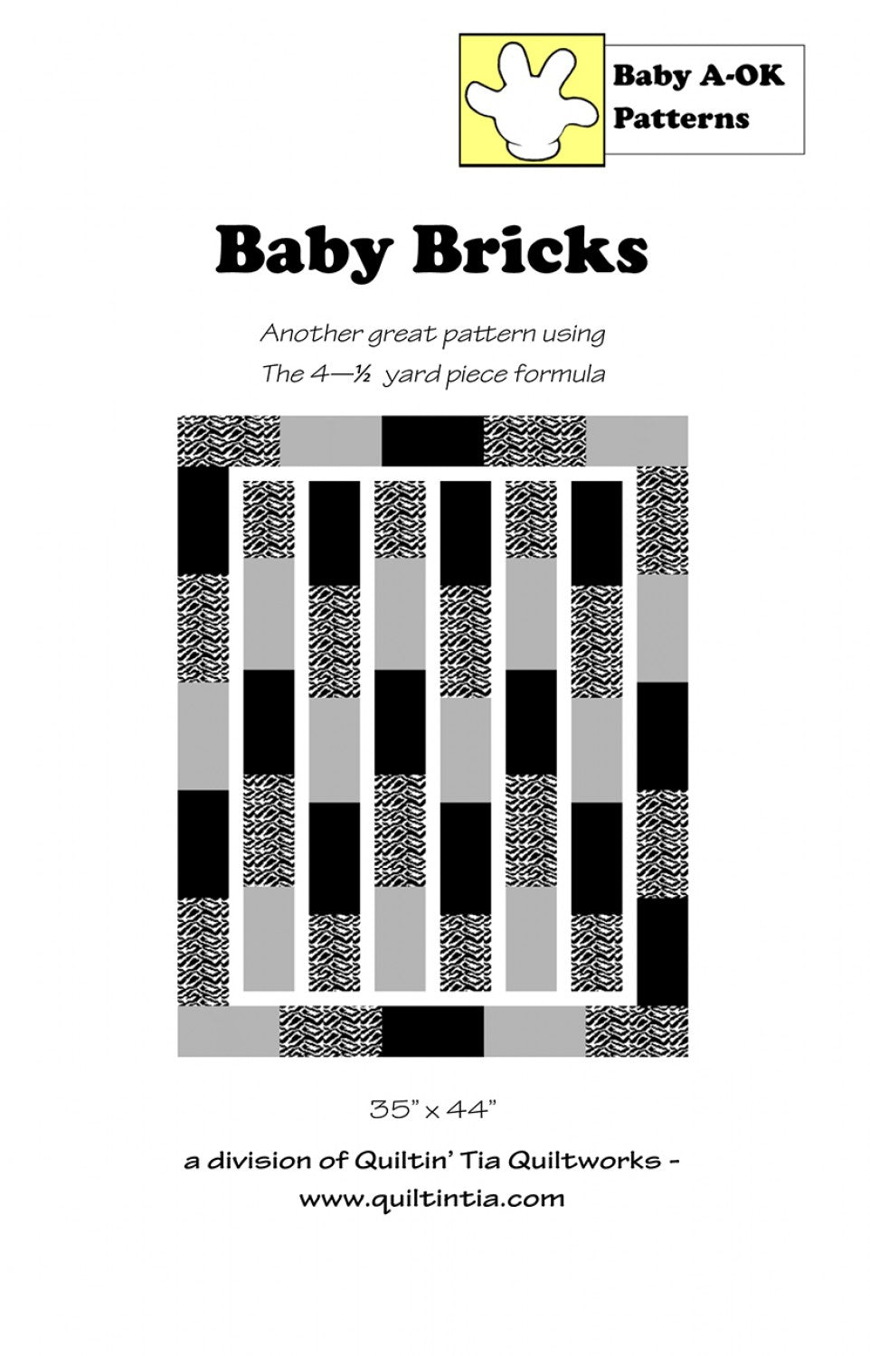 Quiltin' Tia Quiltworks | Baby Bricks Quilt Pattern