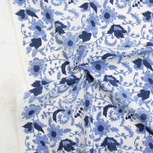 Load image into Gallery viewer, Indian Block Prints: Cottage | Country Floral in Blue
