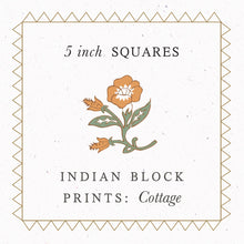 Load image into Gallery viewer, Indian Block Prints: Cottage | 5" Cham Pack
