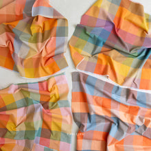 Load image into Gallery viewer, Rainbow Plaid fabric from Lumiere Collection by Fableism Supply Co. Available at globalfibershop.com.
