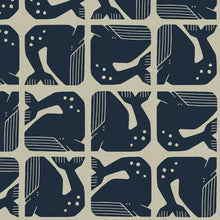 Load image into Gallery viewer, By the Seaside II | Grumpy Whales | Blue Gray
