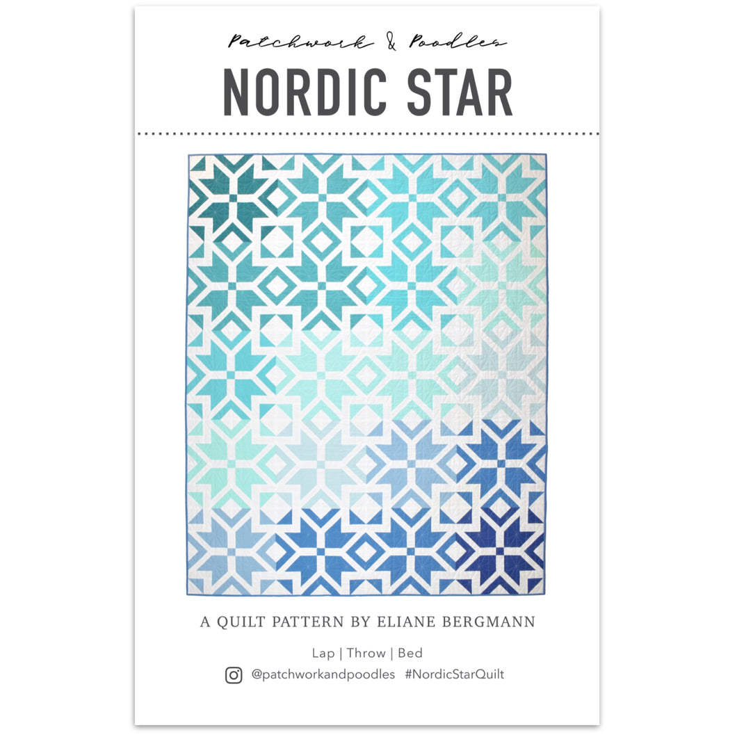 Nordic Star Quilt Pattern + bonus Wonderie Quilt | Patchwork and Poodles