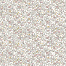 Load image into Gallery viewer, Flower Show Pebble offers a fresh approach to a neutral palette –Soft moss greens, buttercup yellows and pale blush pinks sit harmoniously against cooler greys and charcoals. Flower Show Pebble from Liberty of London is sold at globalfibershop.com.
