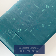 Close up of Decostitch Elements by Art Gallery Fabrics in Abyss