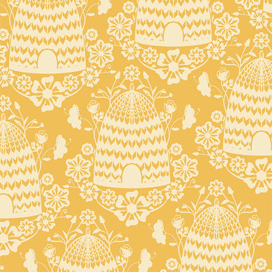 Honey Fusion by Art Gallery Fabrics sold at globalfibershop.com. Indulge your wanderlust in a field of wild daisies as bees buzz quietly overhead. Step into summer with this modern mix of fresh florals, modern geometrics and cheerful plaids.In sun kissed tones of honey, marigold and lemony yellow this collection stirs the senses.