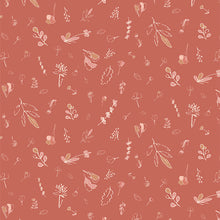 Load image into Gallery viewer, Memories of Elizabeth’s mother, Gayle Loraine, are brought to life in this nostalgic collection of delicate florals and timeless elements. Wildflowers abound in tints of sweet pink, cream, and warm rustic reds. Available at globalfibershop.com.
