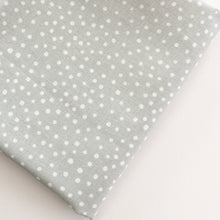 Load image into Gallery viewer, Close up of Happiest Dots in Spring Fog from RJR Fabrics. Happies Dots features organic white polka prints on a background of modern colors.
