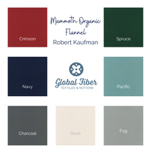 Load image into Gallery viewer, Mammoth Organic Flannel | Solids | Pacific
