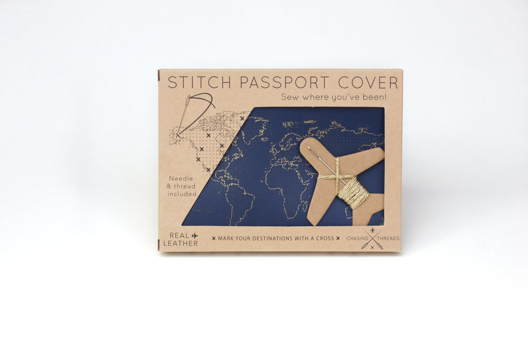 Stitch Where You've Been | Passport Cover Kit