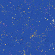 Speckled | Metallic Blue Ribbon