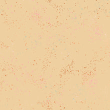 Load image into Gallery viewer, Speckled, brought to you by RSS designer Rashida Coleman Hall features subtle speckled, some metallic, blenders. We liken &quot;speckled&quot; to your happiest accident paint splatter turned perfect fabric background or blender. Sold at globalfibershop.com. Parchment features cream/tan background with pink and gold speckles.
