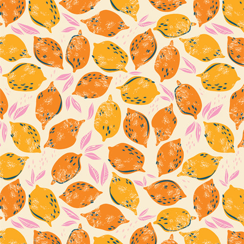 Mango Lemonade print from the Sunburst Collection for Art Gallery Fabrics