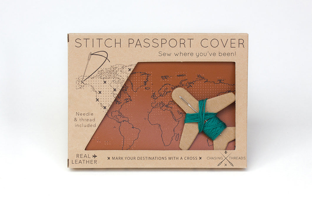 Stitch Where You've Been | Passport Cover Kit