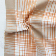 Introducing the Arcade Wovens collection by Fableism Supply Company.  Arcade Wovens  features 15 shades of yarn-dyed wovens in Fabelism's signature earth tone palette inspired by natural elements .  Rustic is a creamy caramel rust combination.These plaids are excellent staples in quilting, homewares and garments and make gorgeous quilt backs.
