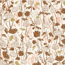 Load image into Gallery viewer, The natural earth tones in Summer Folk are the perfect nod to the late summer/early fall season. Summer Folk features sophisticated wildflower showcase prints paired with smaller scale blenders.  Available at globalfibershop.com.
