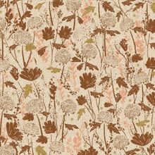 Load image into Gallery viewer, The natural earth tones in Lissee Teehee&#39;s Summer Folk are the perfect nod to the late summer/early fall season. Summer Folk features sophisticated wildflower showcase prints paired with smaller scale blenders.  
